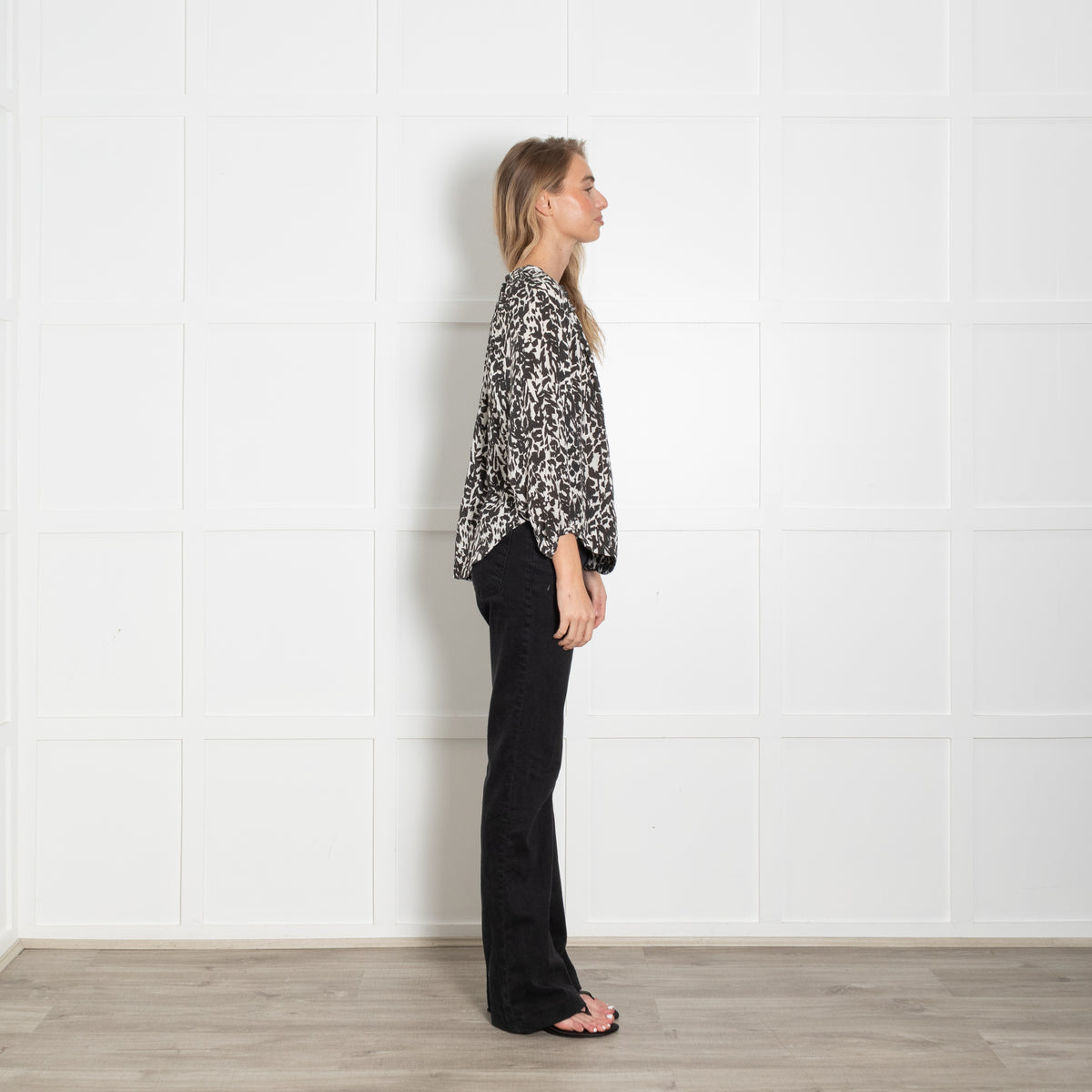Isabel Marant Black And White Patterned Top