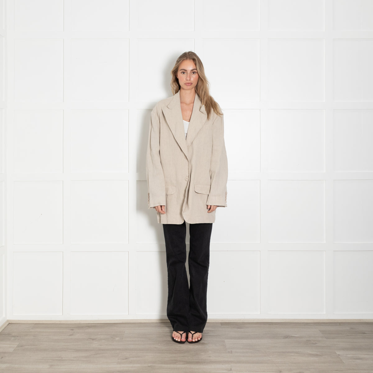 Acne Studios Beige Textured Blazer