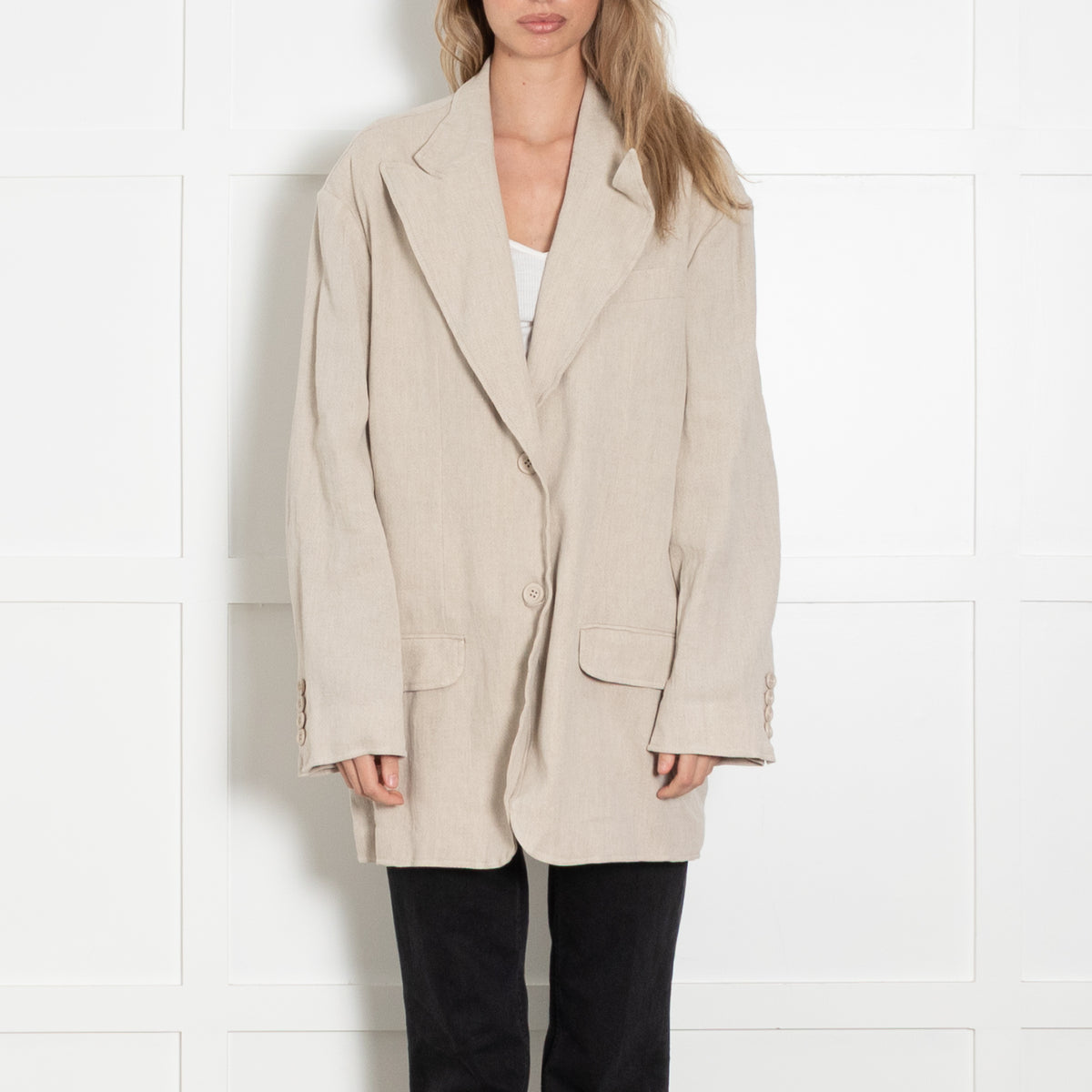 Acne Studios Beige Textured Blazer