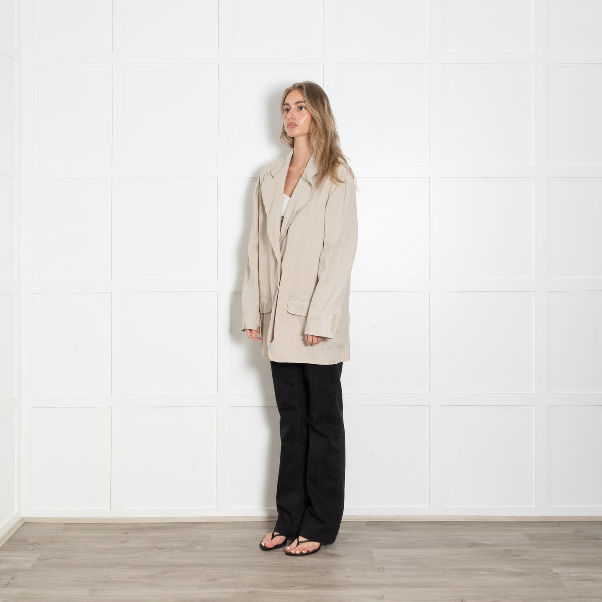 Acne Studios Beige Textured Blazer