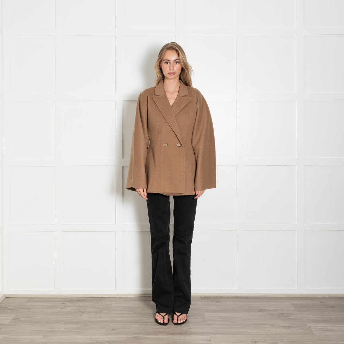 Stylein Camel Wool Mix Fitted Jacket