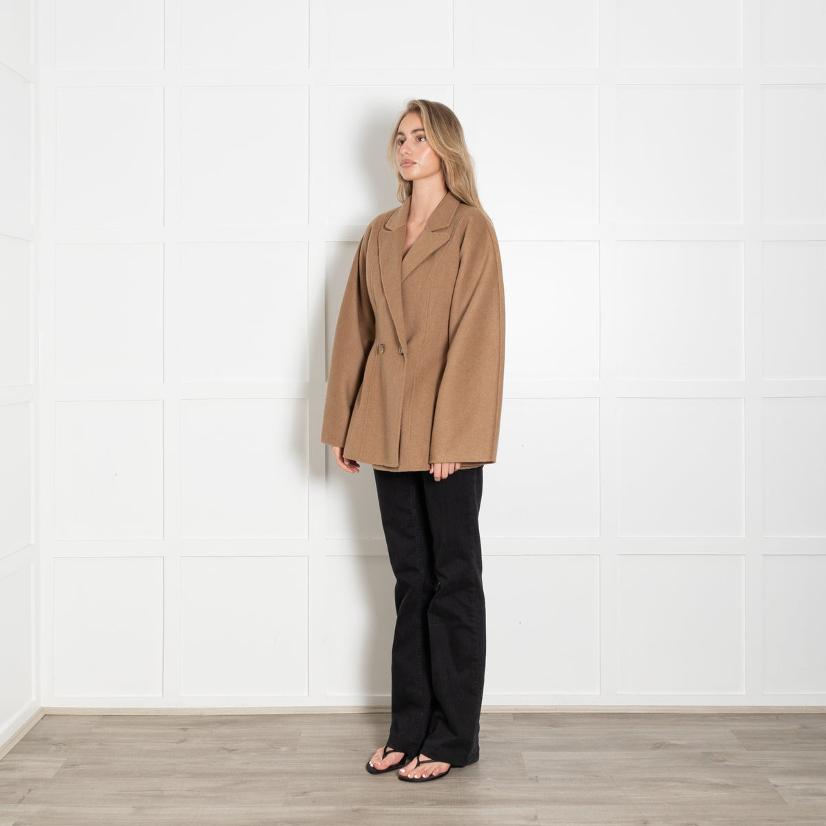 Stylein Camel Wool Mix Fitted Jacket