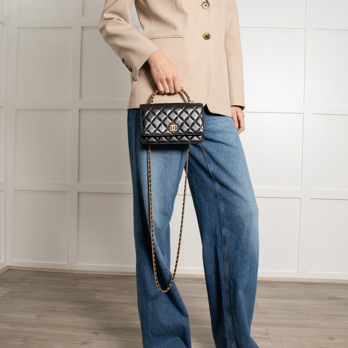 Chanel Matelasse Chain Handle 2-Way Wallet on Chain