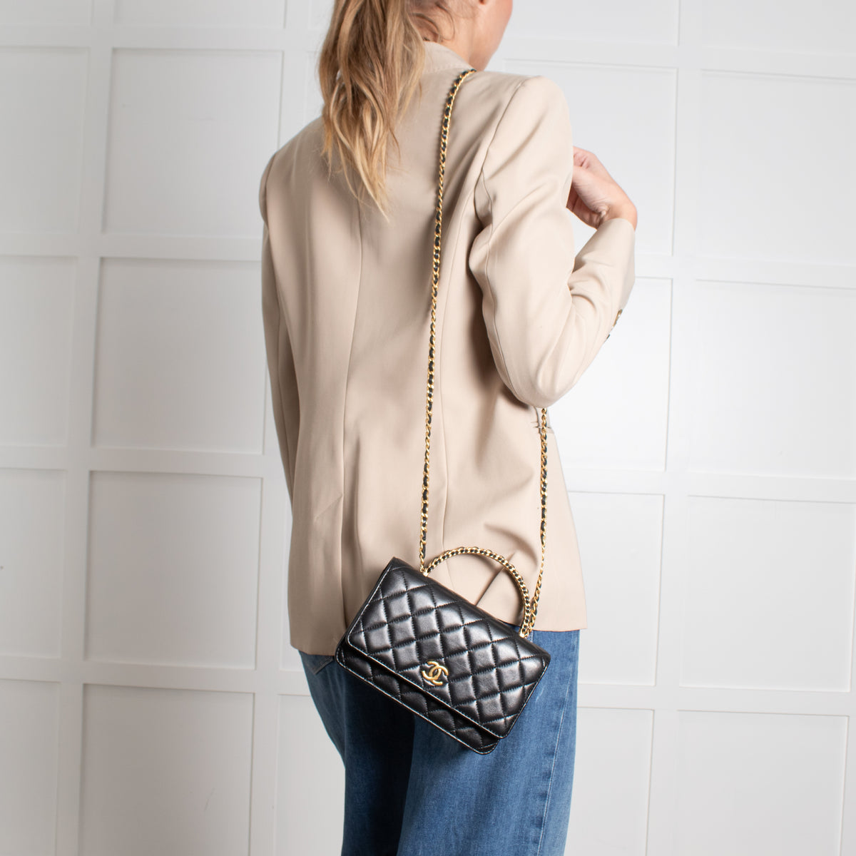 Chanel Matelasse Chain Handle 2-Way Wallet on Chain