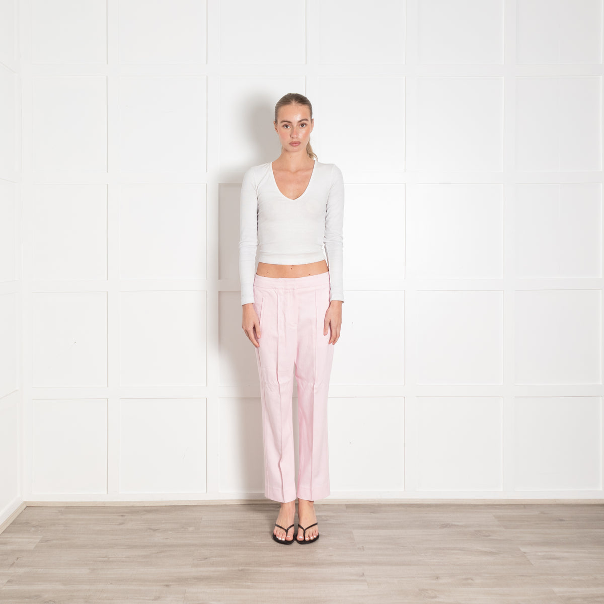 Me + Em Pale Pink Cigarette Pant