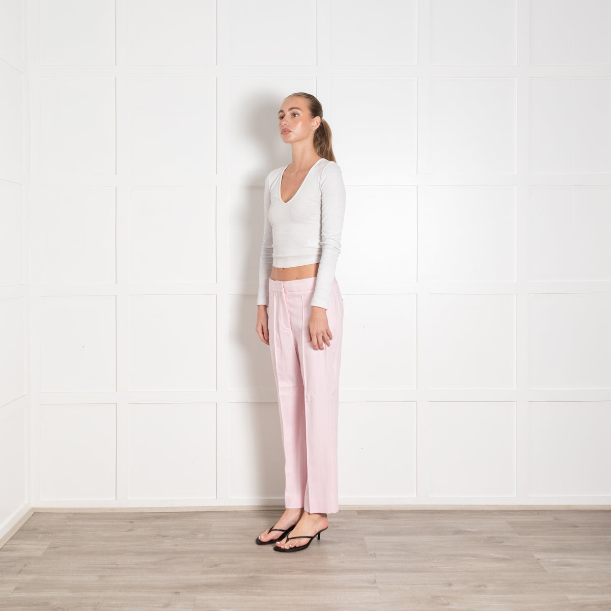 Me + Em Pale Pink Cigarette Pant