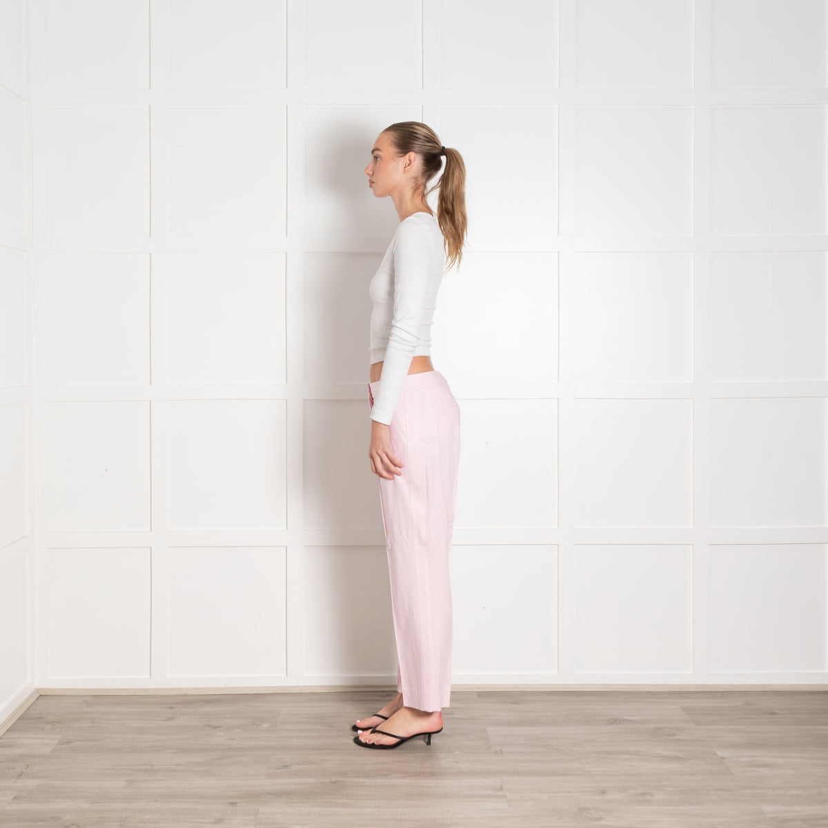 Me + Em Pale Pink Cigarette Pant