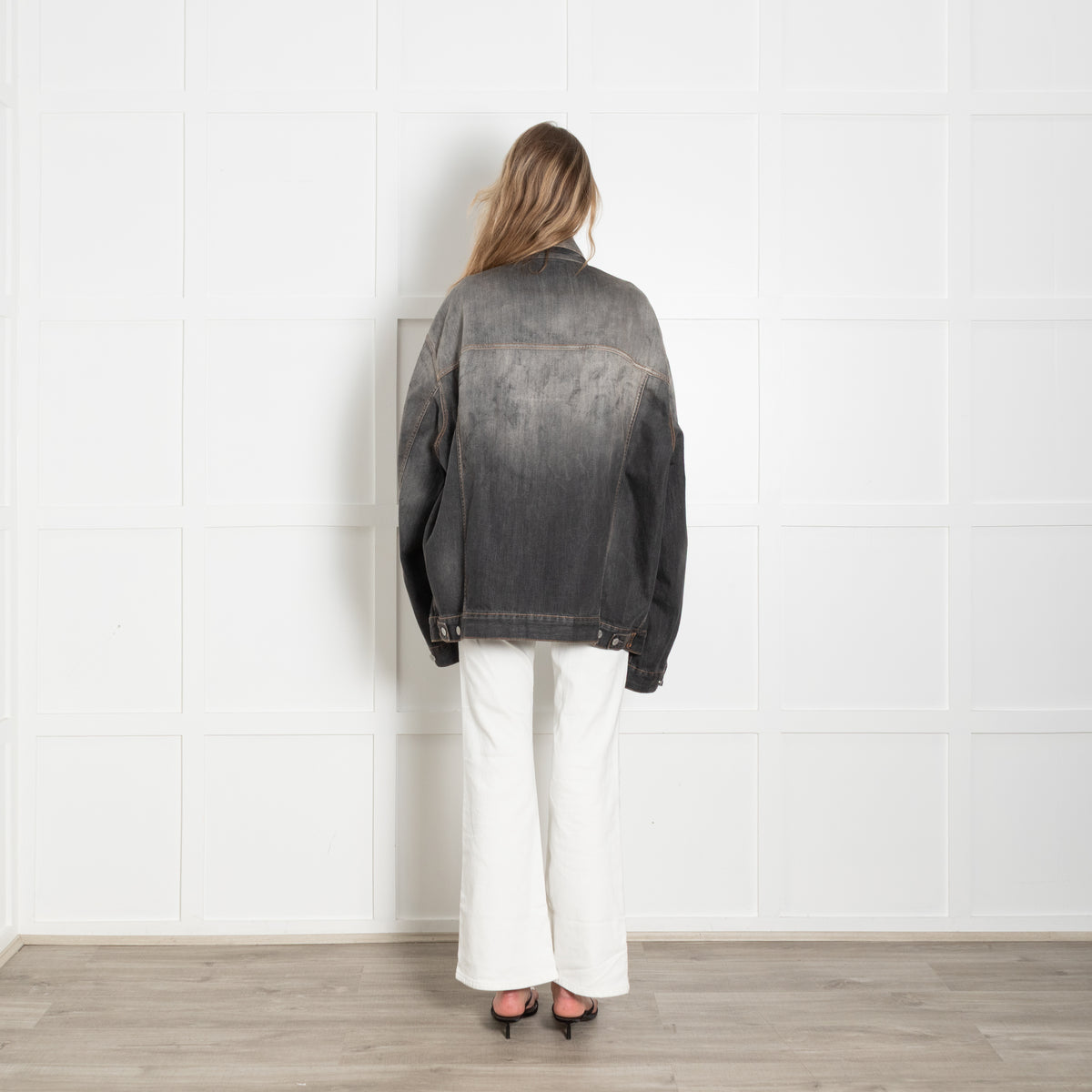 Acne Studios Dark Grey Washed Denim Shacket