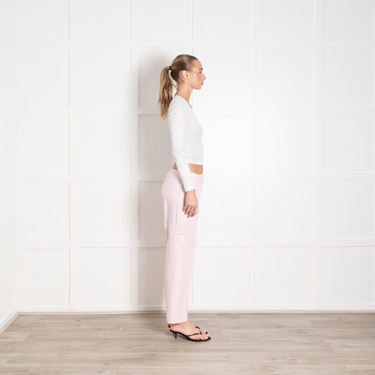 Me + Em Pale Pink Cigarette Pant