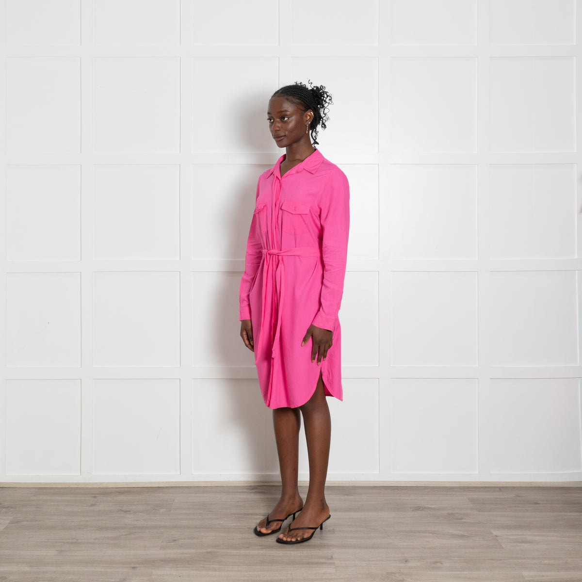 Melissa Odabash Pink Shirt Dress