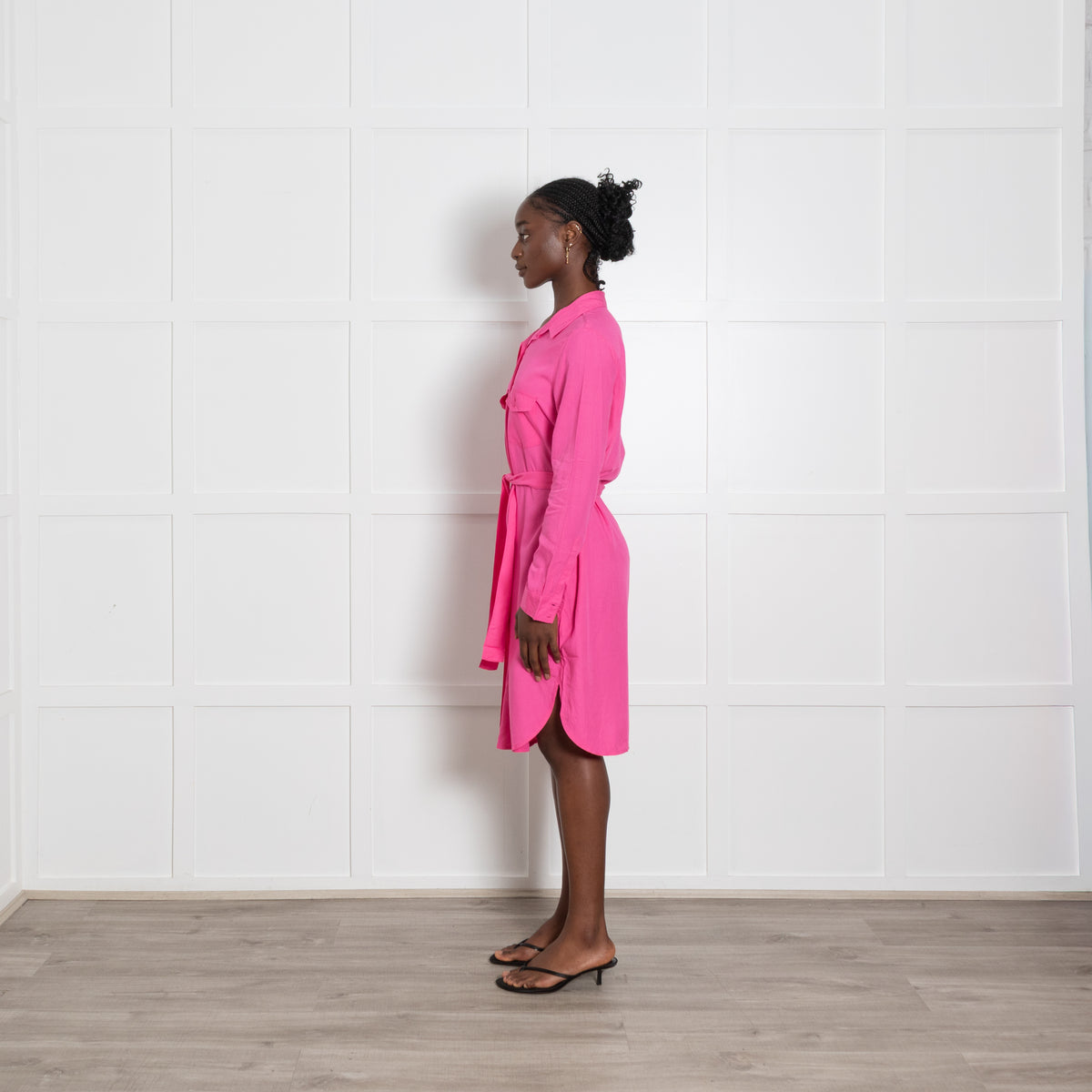 Melissa Odabash Pink Shirt Dress