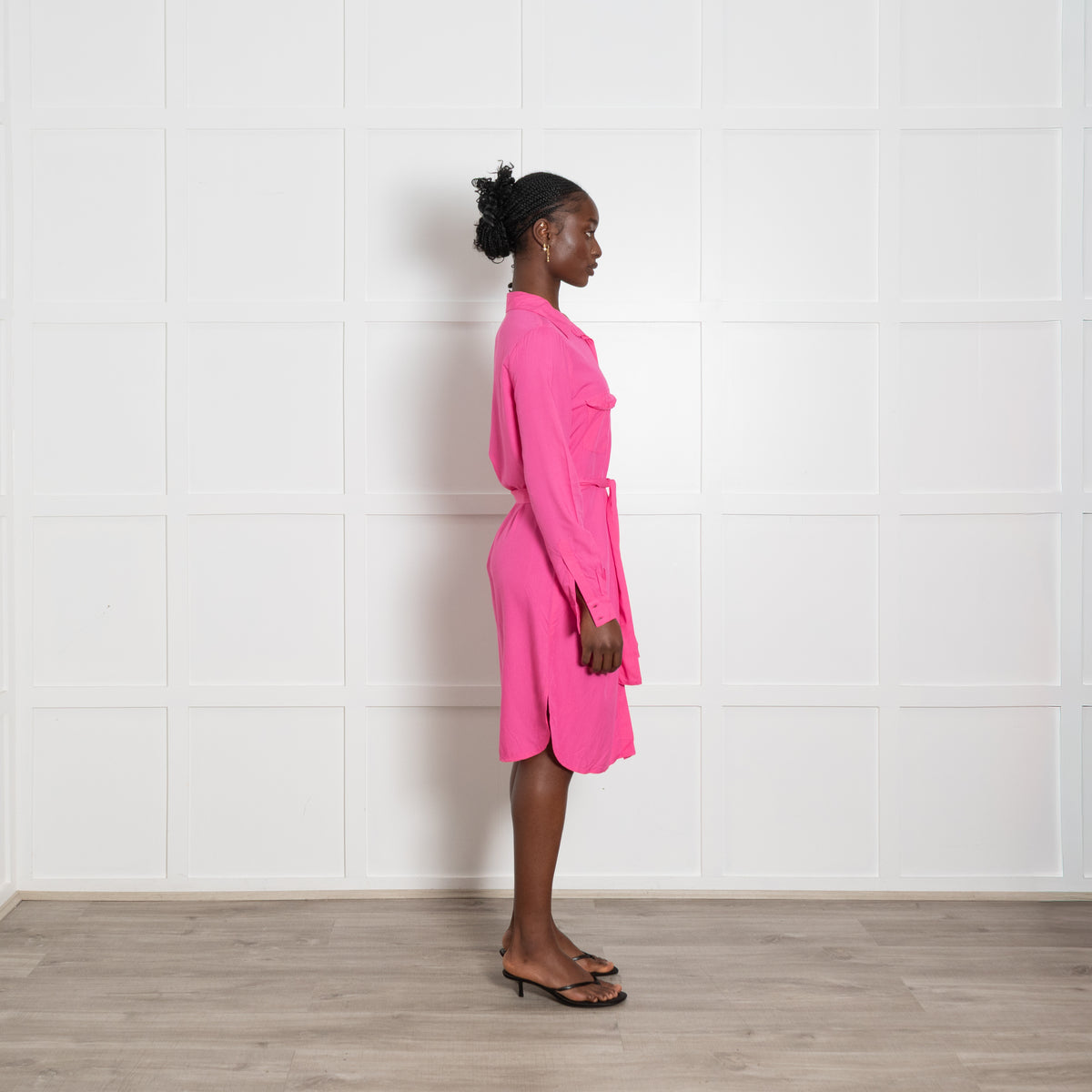 Melissa Odabash Pink Shirt Dress