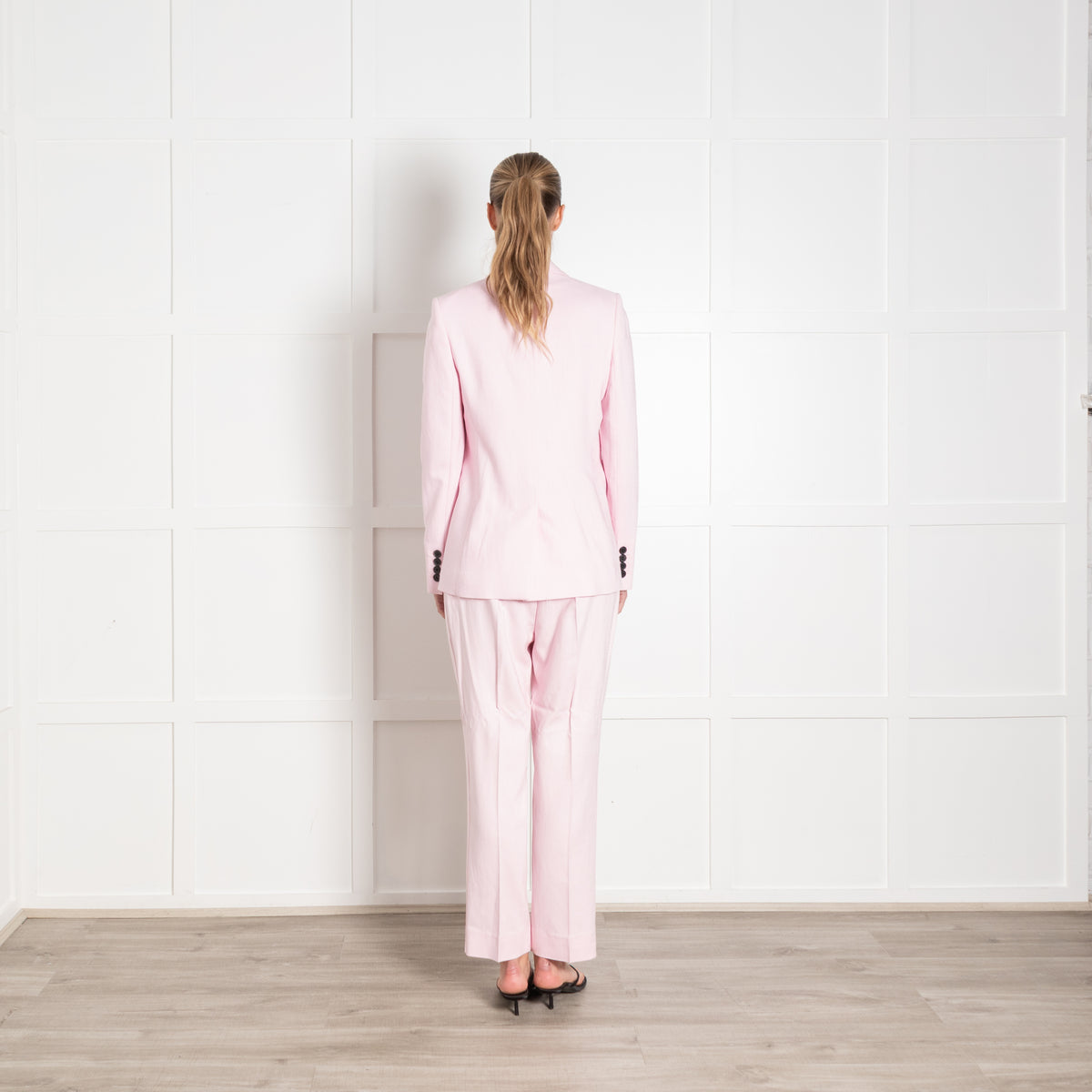 Me + Em Pale Pink Woven Blazer