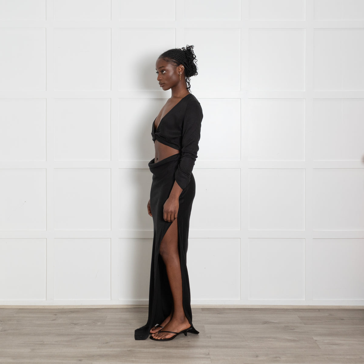 Rat & Boa Costella Black Dress with Cut Outs