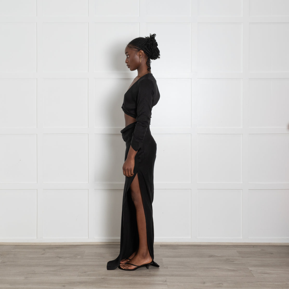 Rat & Boa Costella Black Dress with Cut Outs