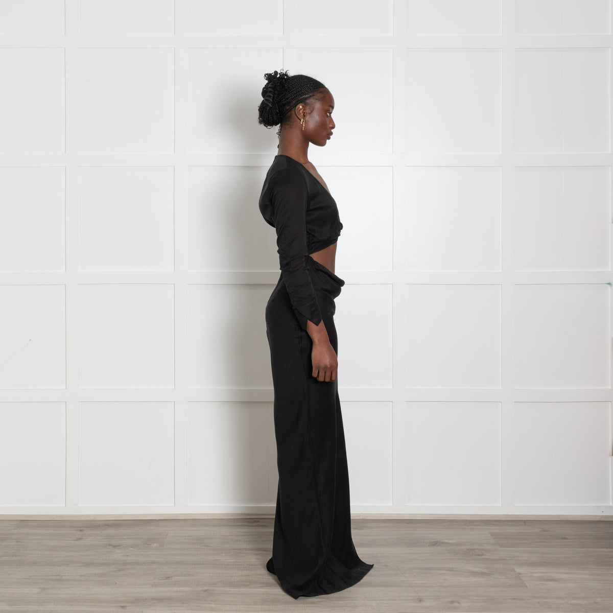 Rat & Boa Costella Black Dress with Cut Outs