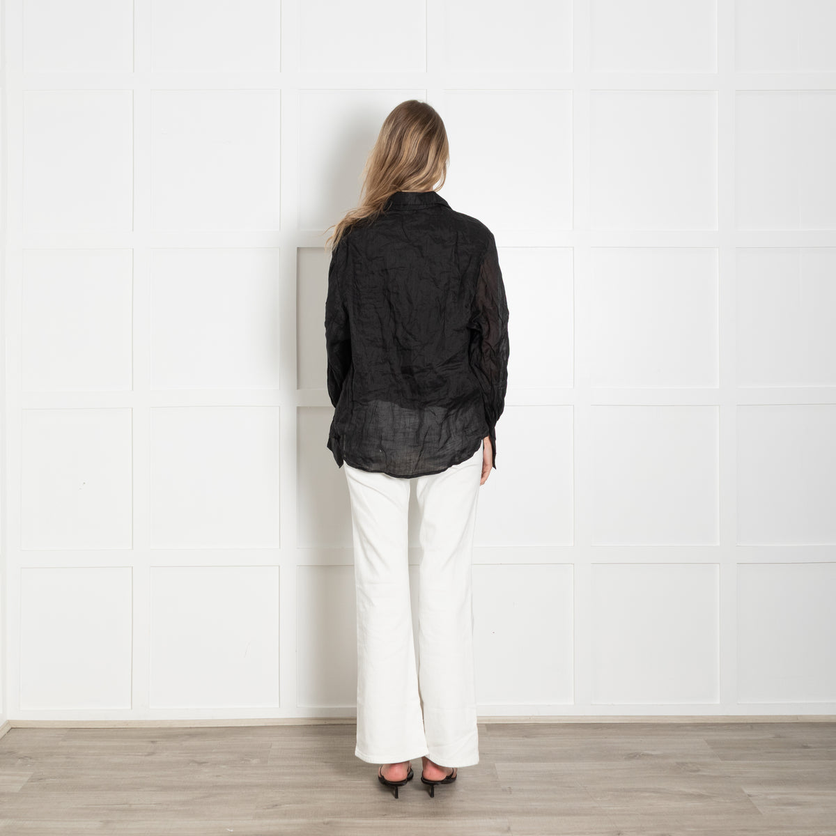 Lu Ciee Black Ramie Eloise Shirt