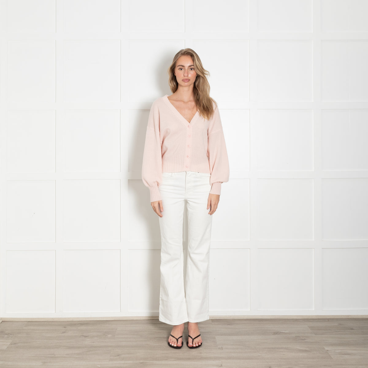 Mos Mosh Baby Pink Wool Blend Cardigan