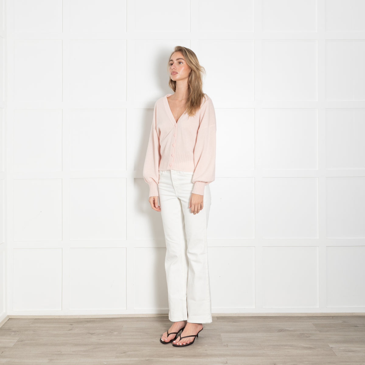 Mos Mosh Baby Pink Wool Blend Cardigan