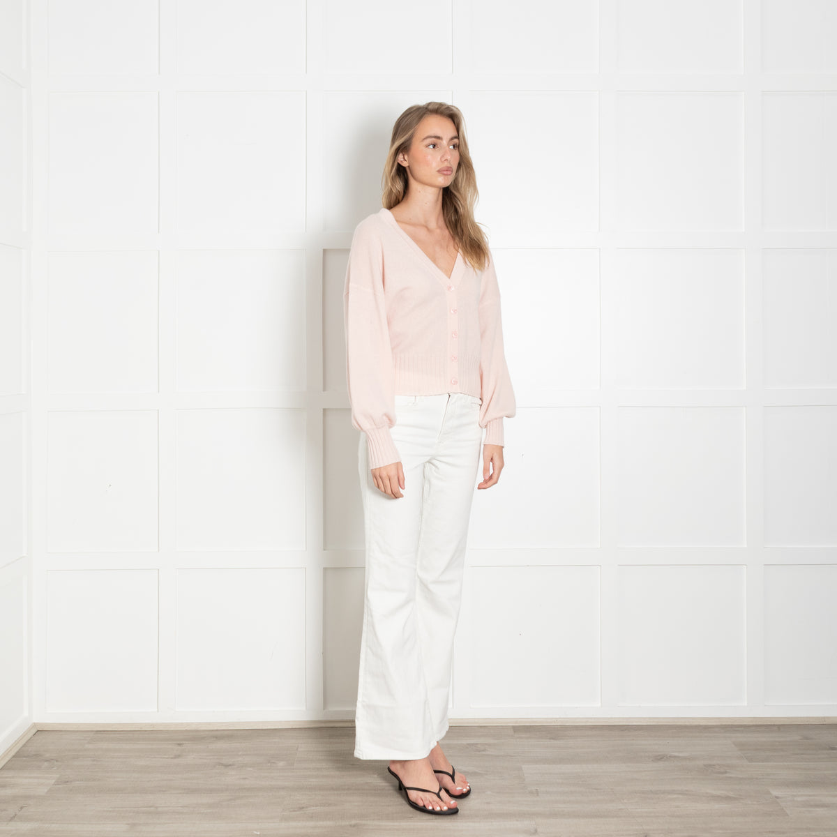Mos Mosh Baby Pink Wool Blend Cardigan