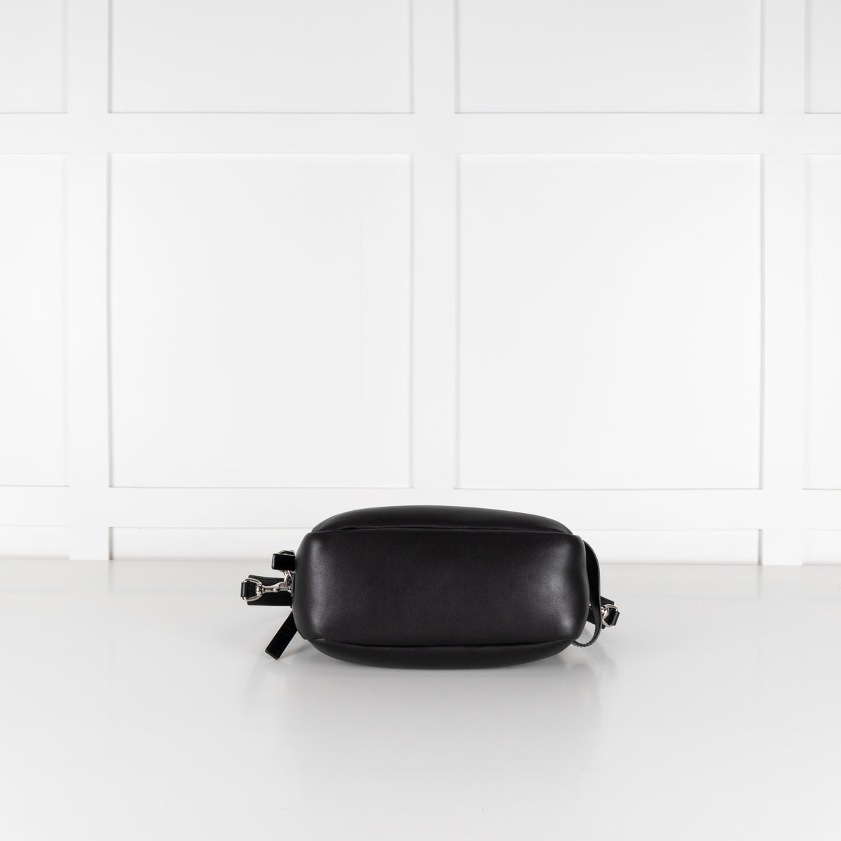Hogan Doppia Black Double Zip Crossbody/Shoulder Bag