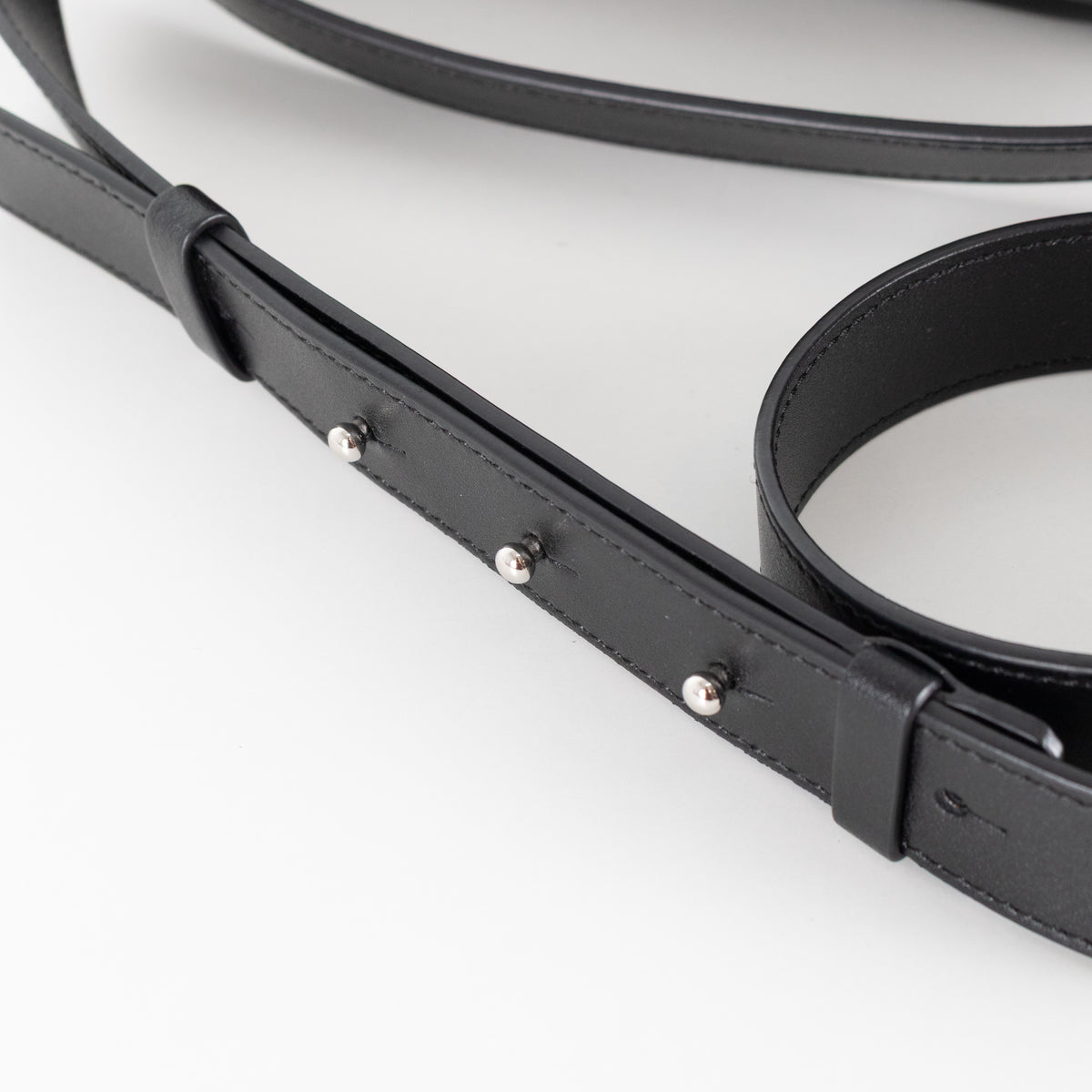 Hogan Doppia Black Double Zip Crossbody/Shoulder Bag