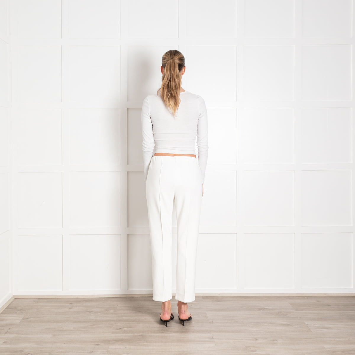 By Malene Birger Cream Cropped Trousers