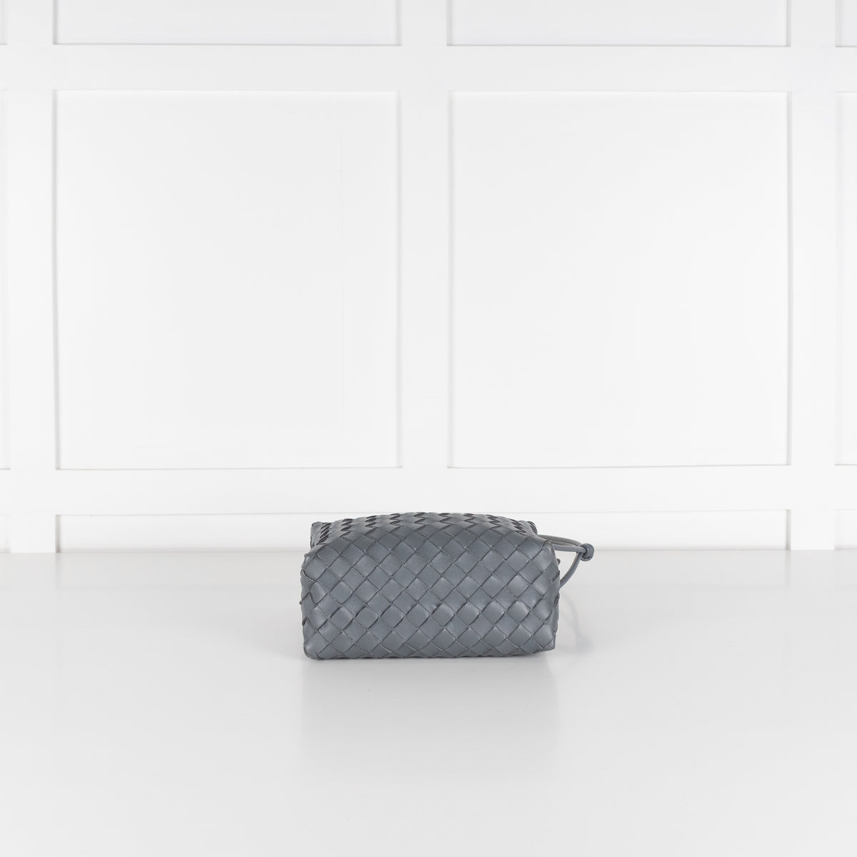 Bottega Veneta Grey Intrecciato Leather Loop Small Bag