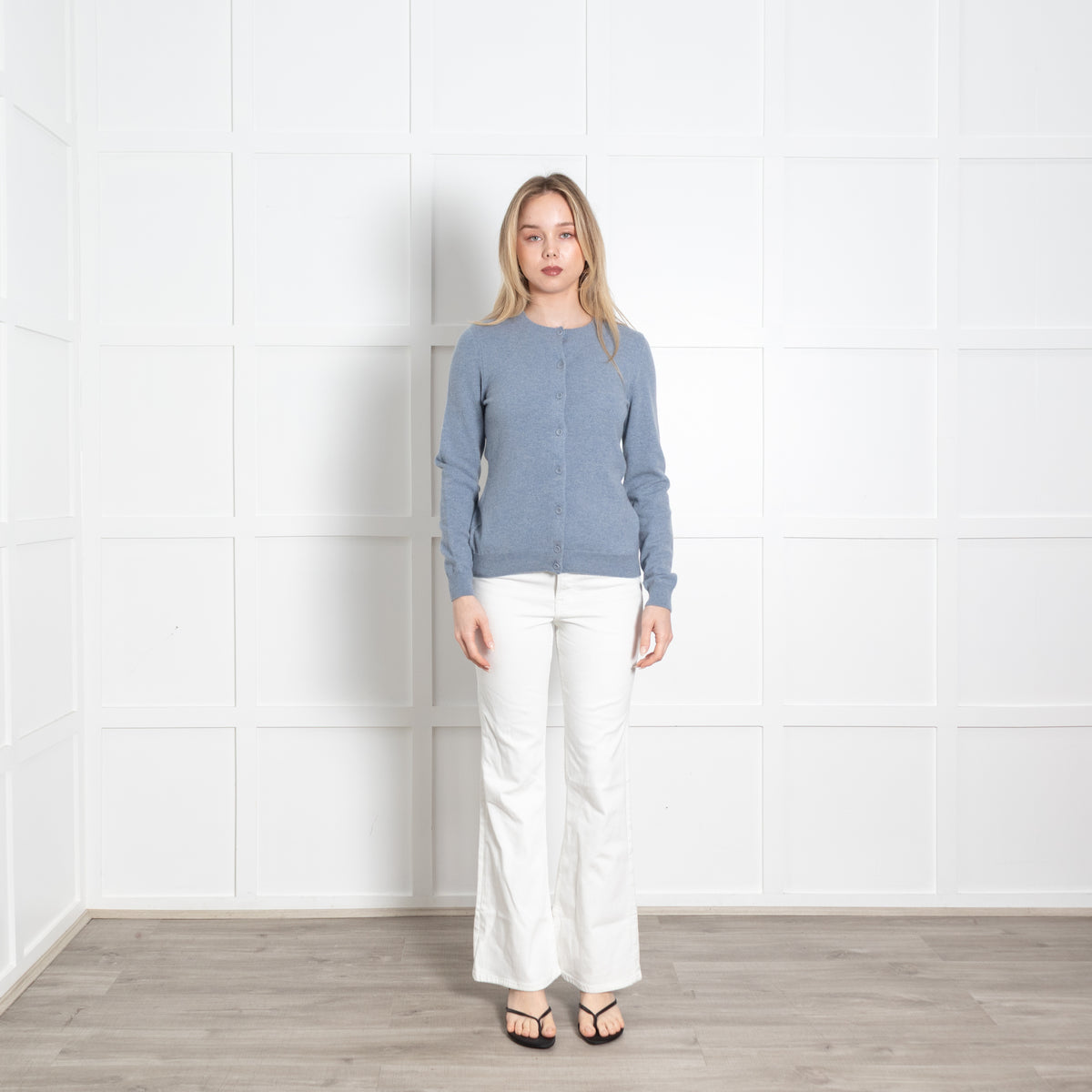 Falconeri Blue Cashmere Cardigan