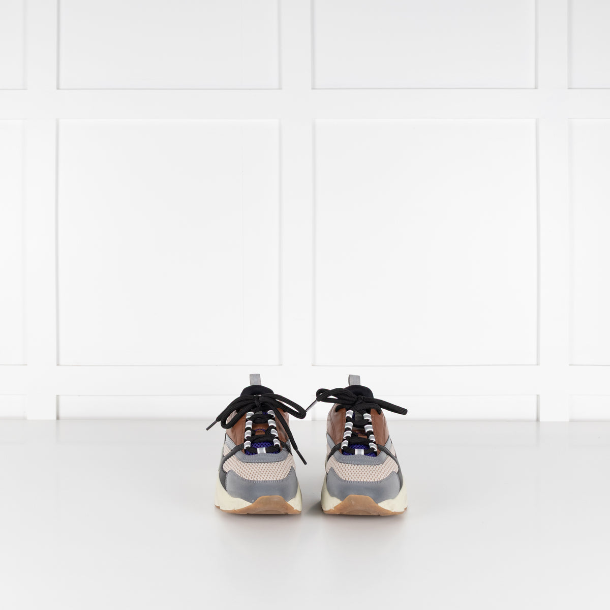 Christian Dior Cream Brown Blue B22 Trainers