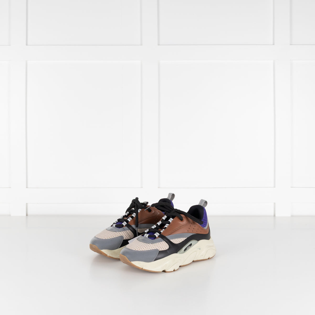 Christian Dior Cream Brown Blue B22 Trainers
