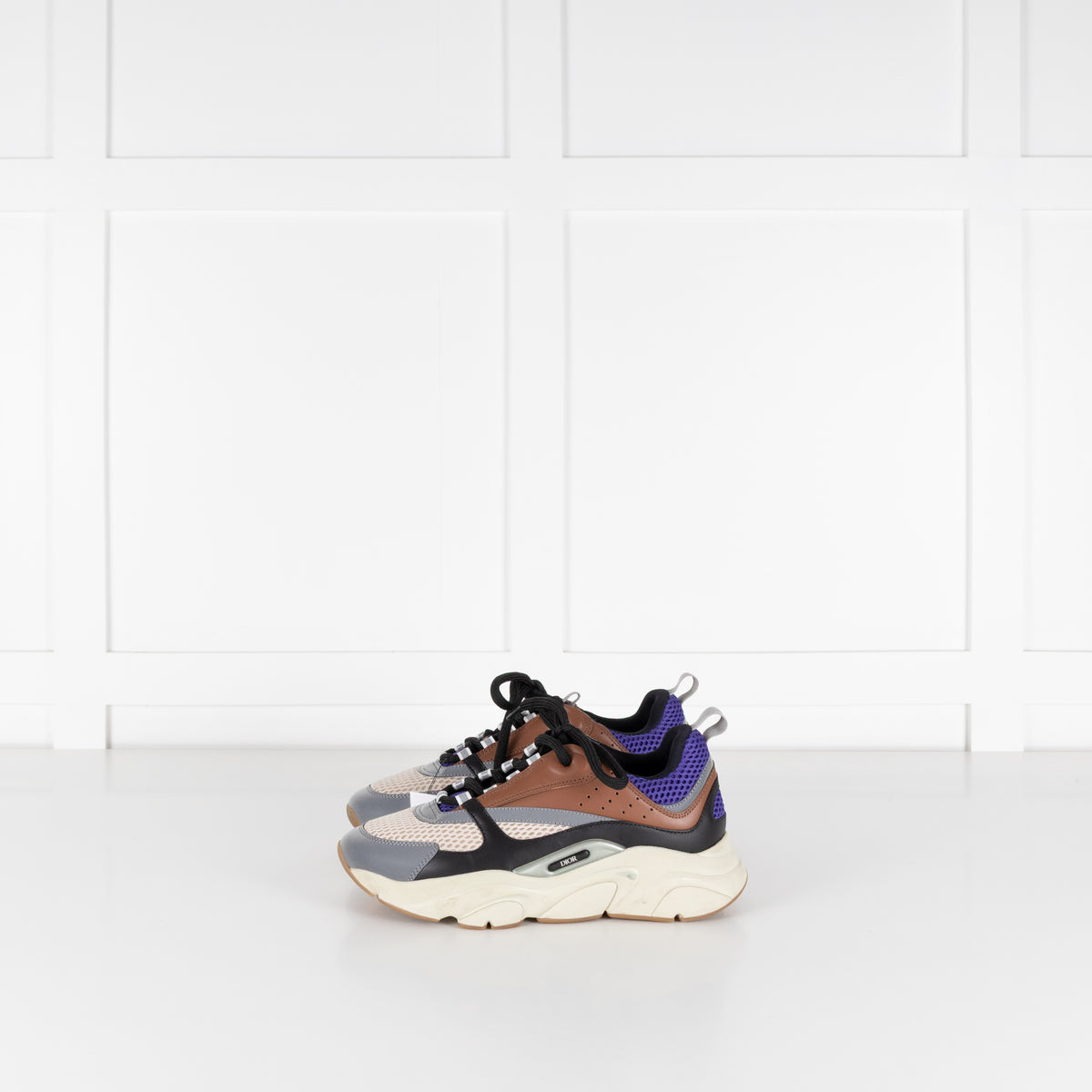 Christian Dior Cream Brown Blue B22 Trainers