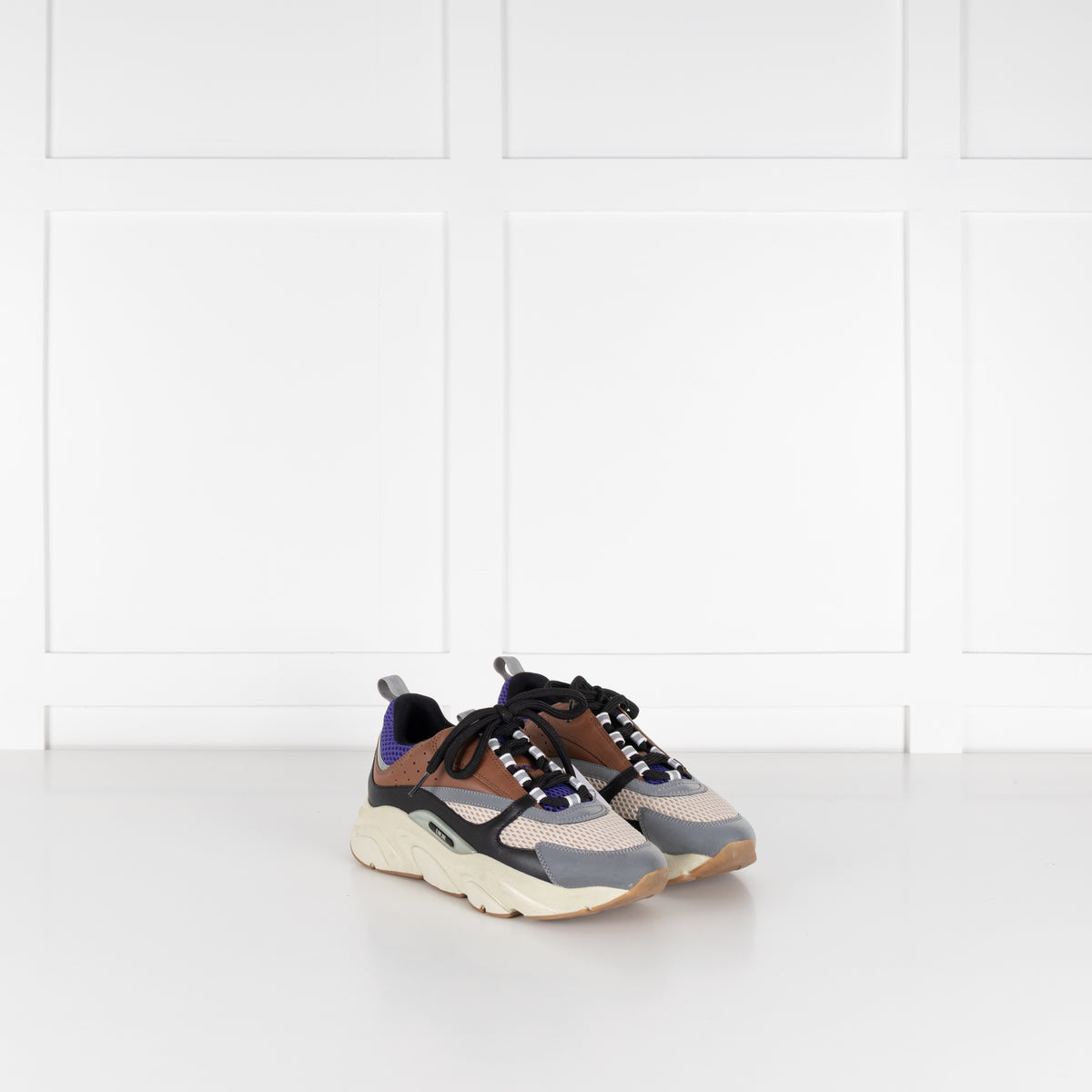 Christian Dior Cream Brown Blue B22 Trainers