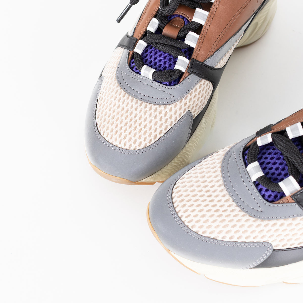 Christian Dior Cream Brown Blue B22 Trainers