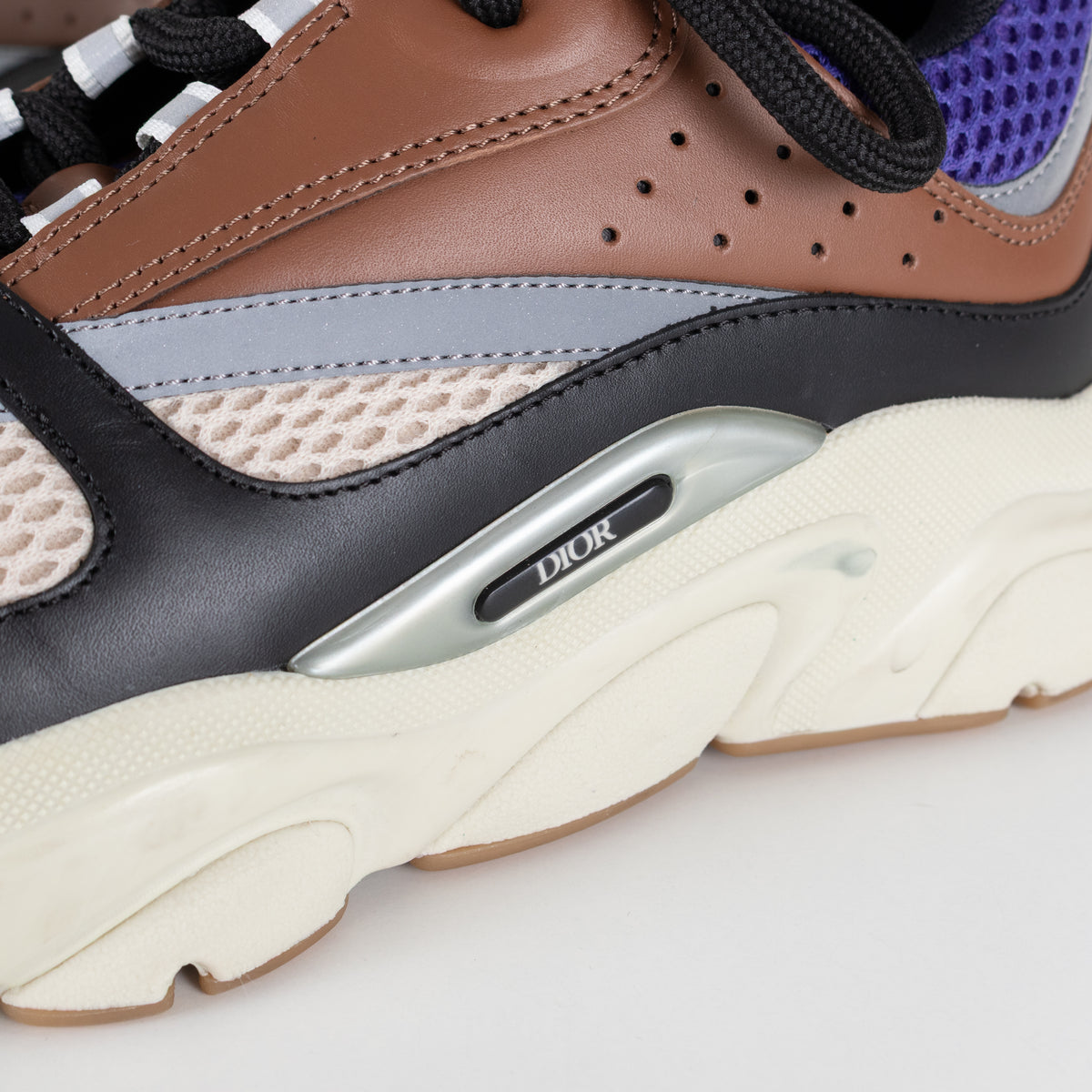 Christian Dior Cream Brown Blue B22 Trainers