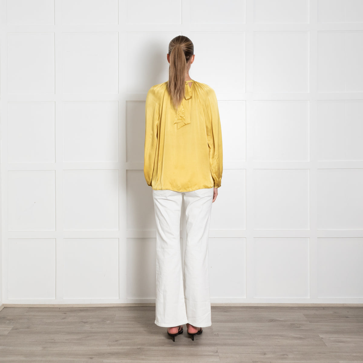 Lily and Lionel Tie Back Yellow Blouse