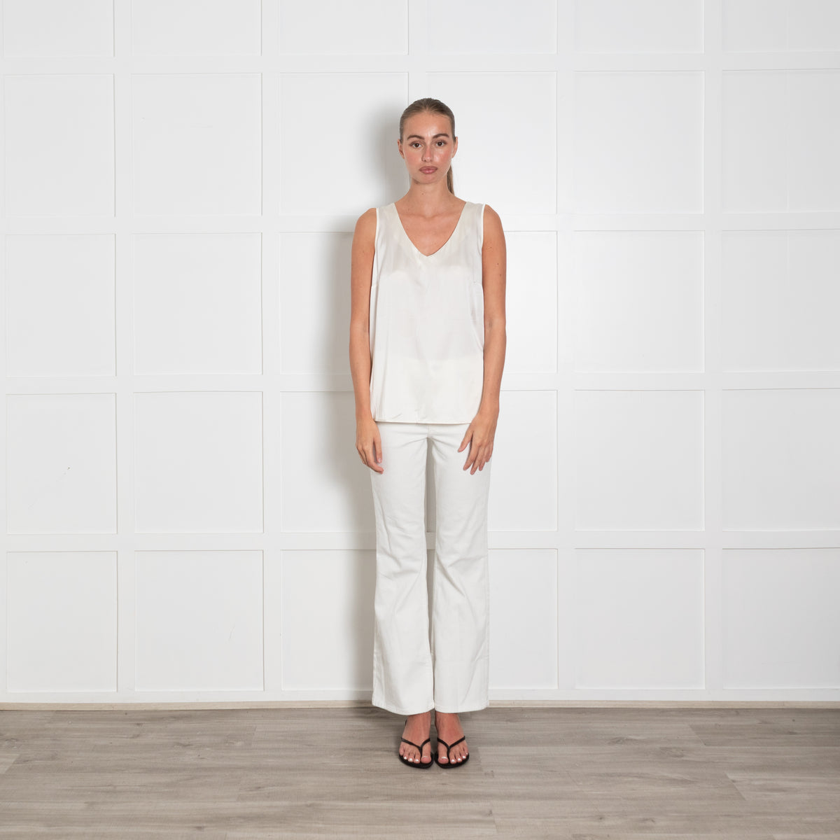 Falconeri Cream Silk Camisole Top