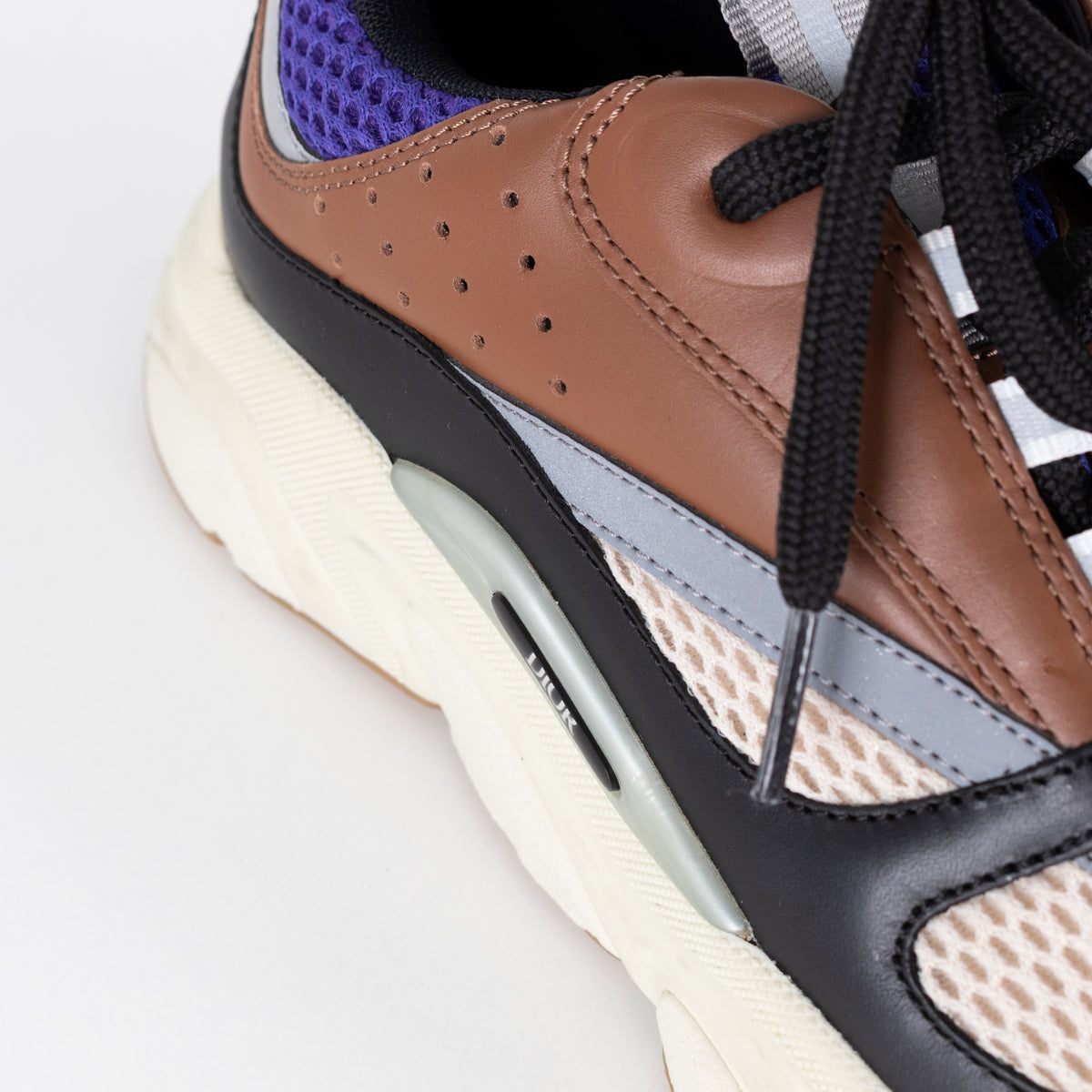 Christian Dior Cream Brown Blue B22 Trainers