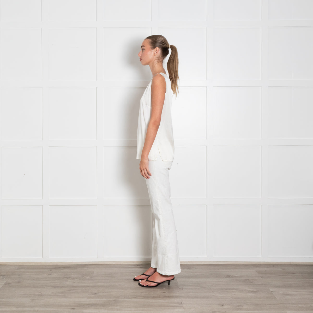 Falconeri Cream Silk Camisole Top
