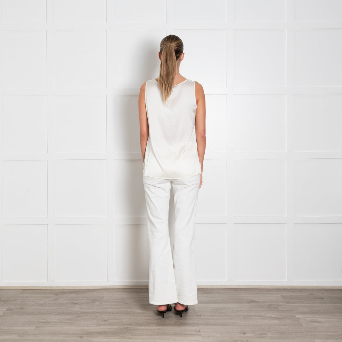 Falconeri Cream Silk Camisole Top