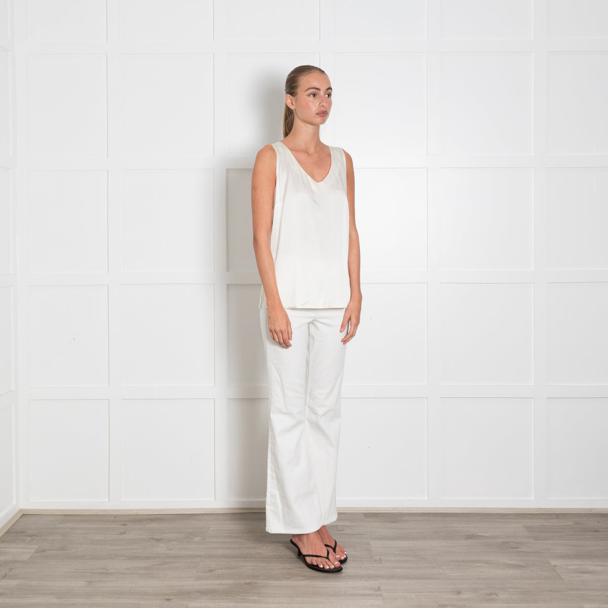 Falconeri Cream Silk Camisole Top
