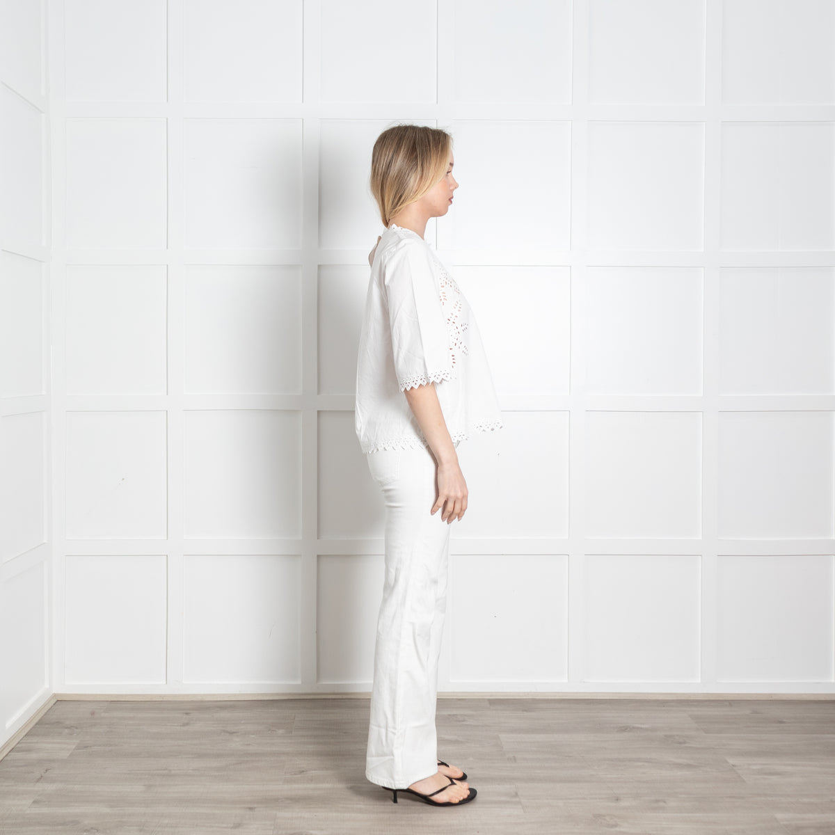 Isabel Marant Etoile White Cotton Embroidered Top