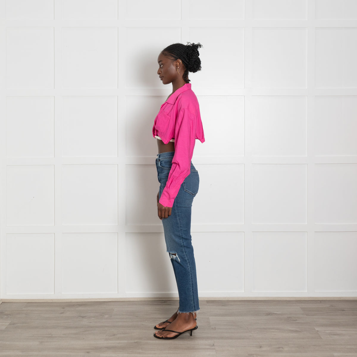 Jacquemus Pink Cropped Shirt