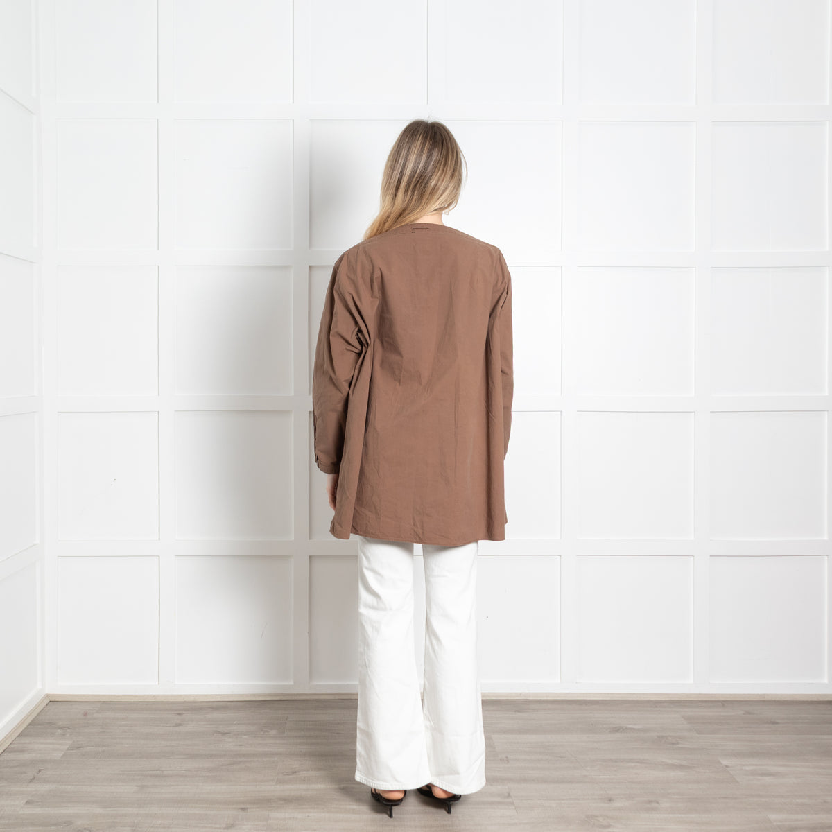 Toteme Brown Cotton Button-Up Dress