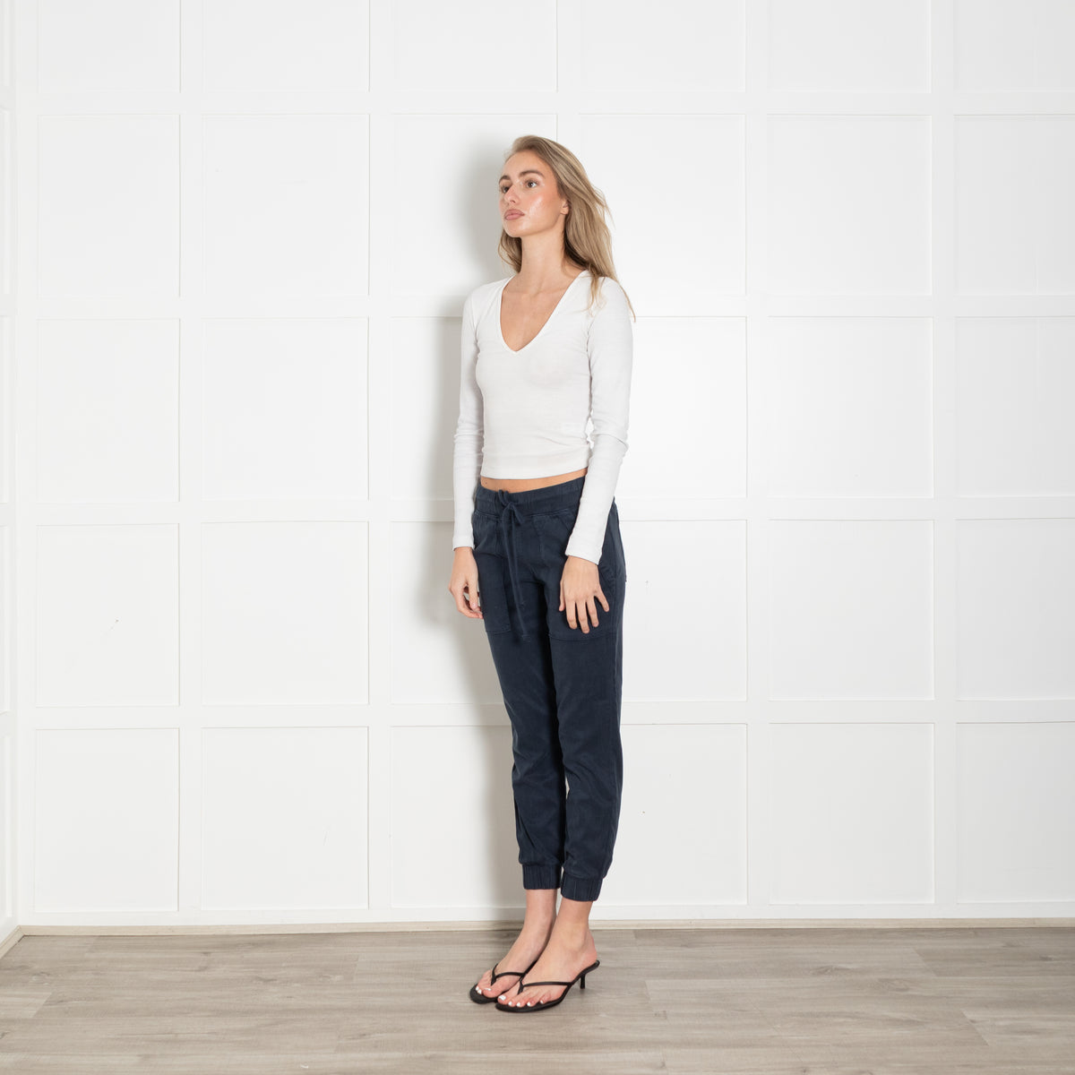 Bella Dahl Navy Pocket Cuffed Jogger