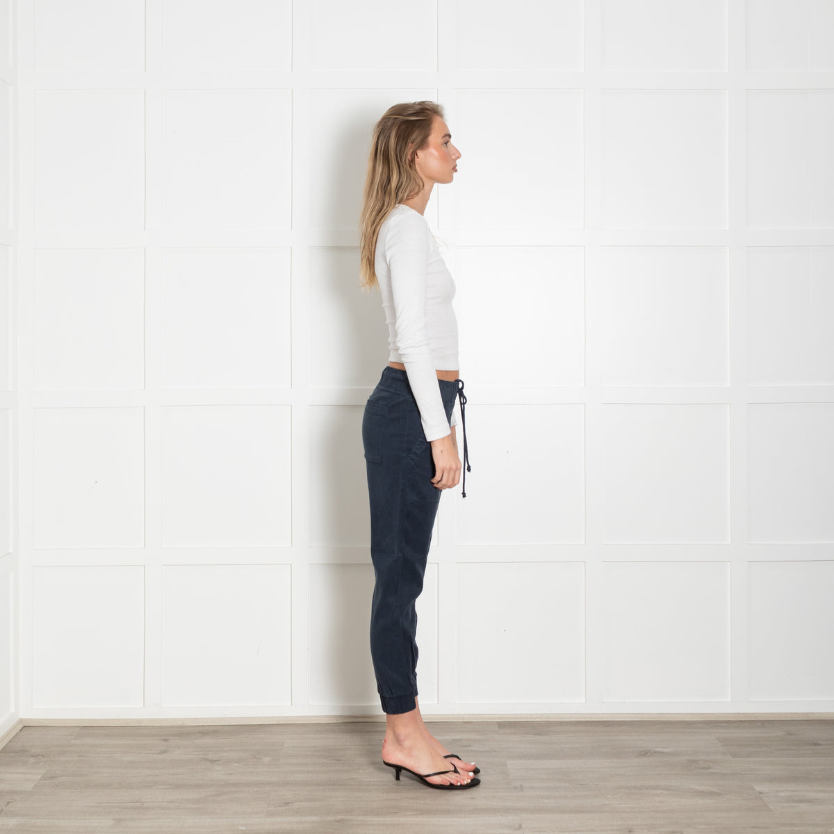 Bella Dahl Navy Pocket Cuffed Jogger