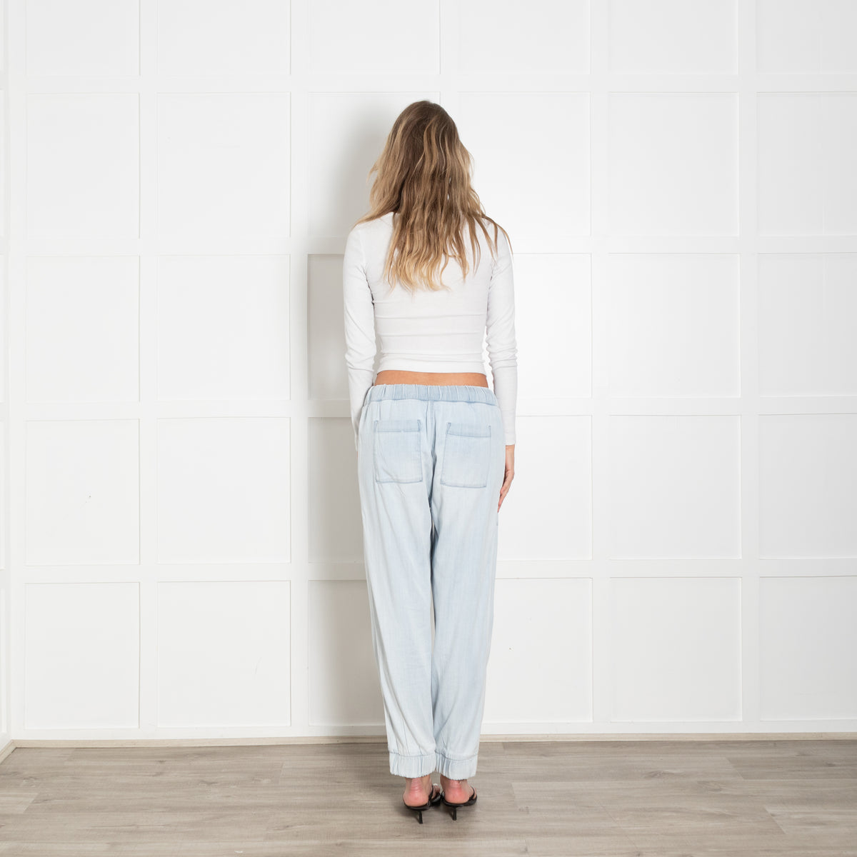 Bella Dahl Pale Blue Pocket Cuffed Jogger