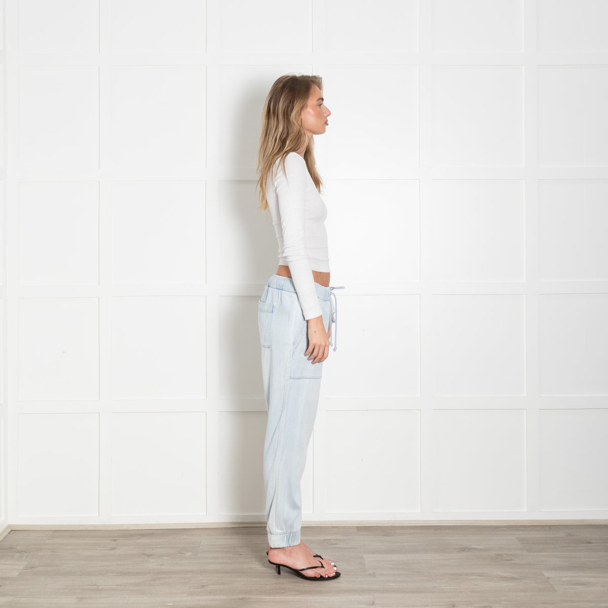 Bella Dahl Pale Blue Pocket Cuffed Jogger