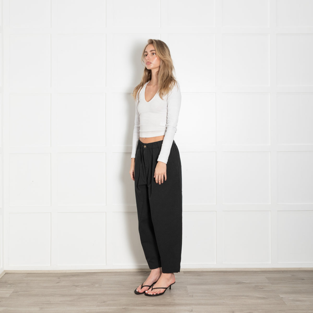 Bassike Cotton Crop Balloon Pant