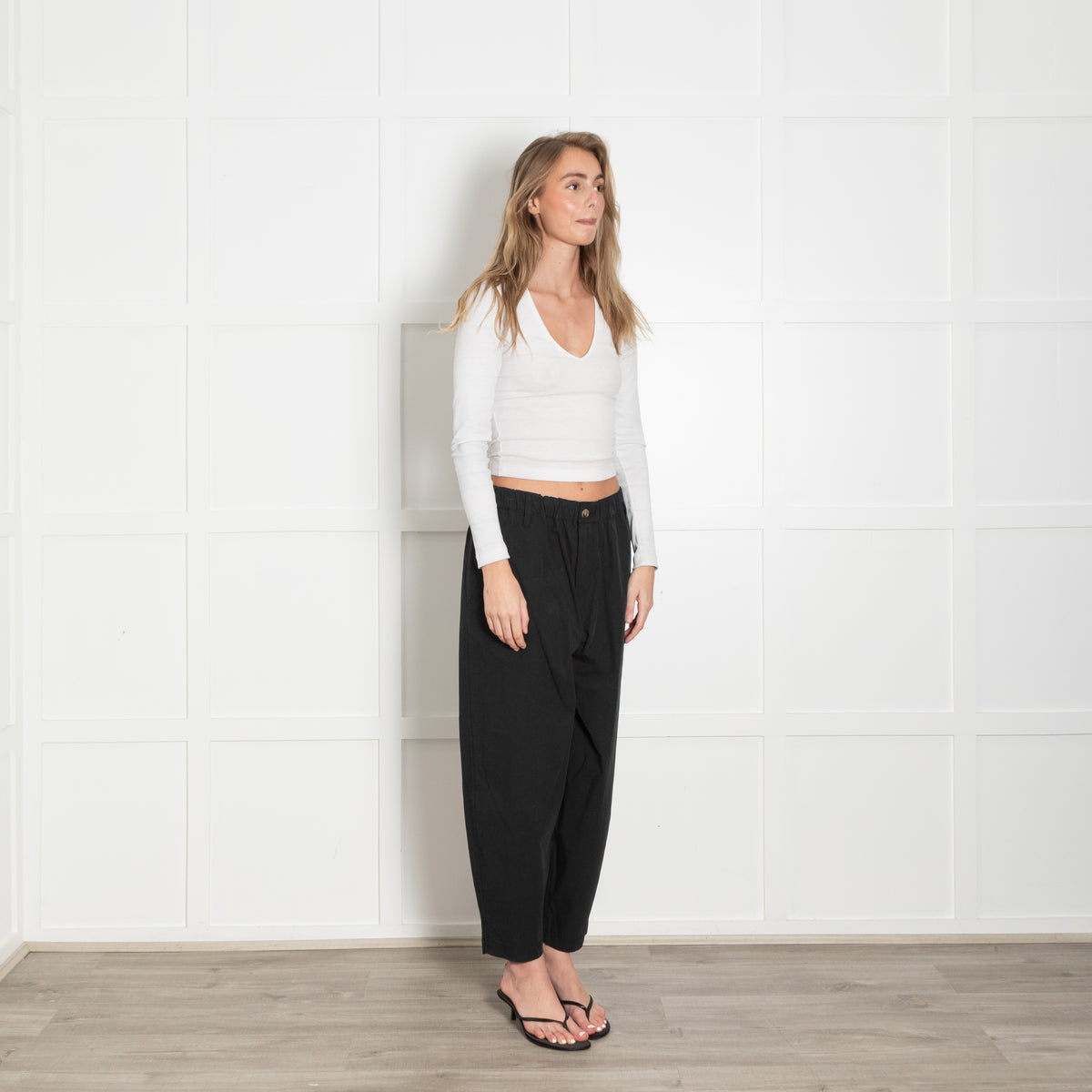 Bassike Cotton Crop Balloon Pant